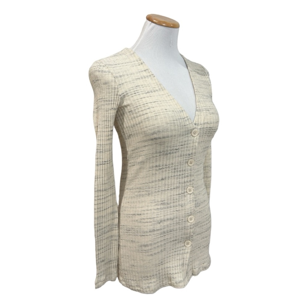 Monrow Cosmo Ribbed Button Down Cardigan - Picture 6 of 10